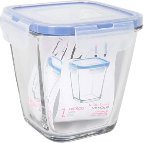Lunchbox hermetisch LAV Blau Durchsichtig 700 ml (8 Stück)
