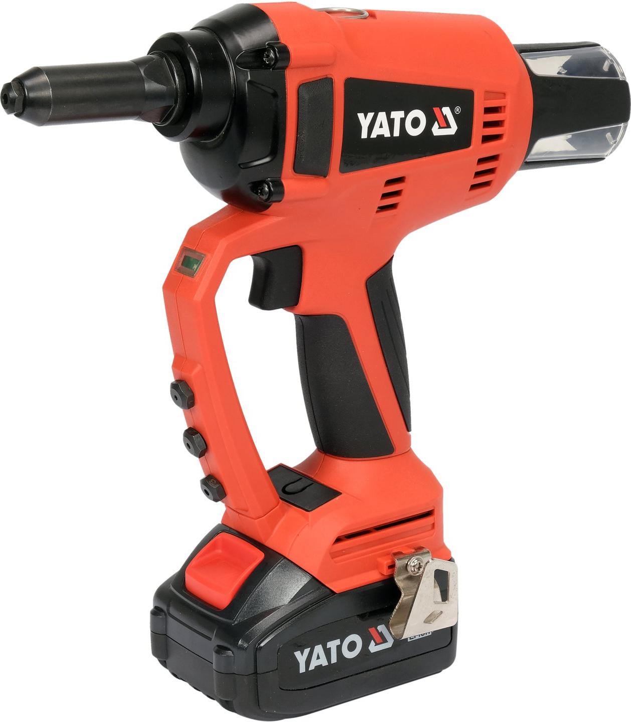 Yato Nietmaschine 18V Ladegerät Akku 3Ah TRI-YT-82955