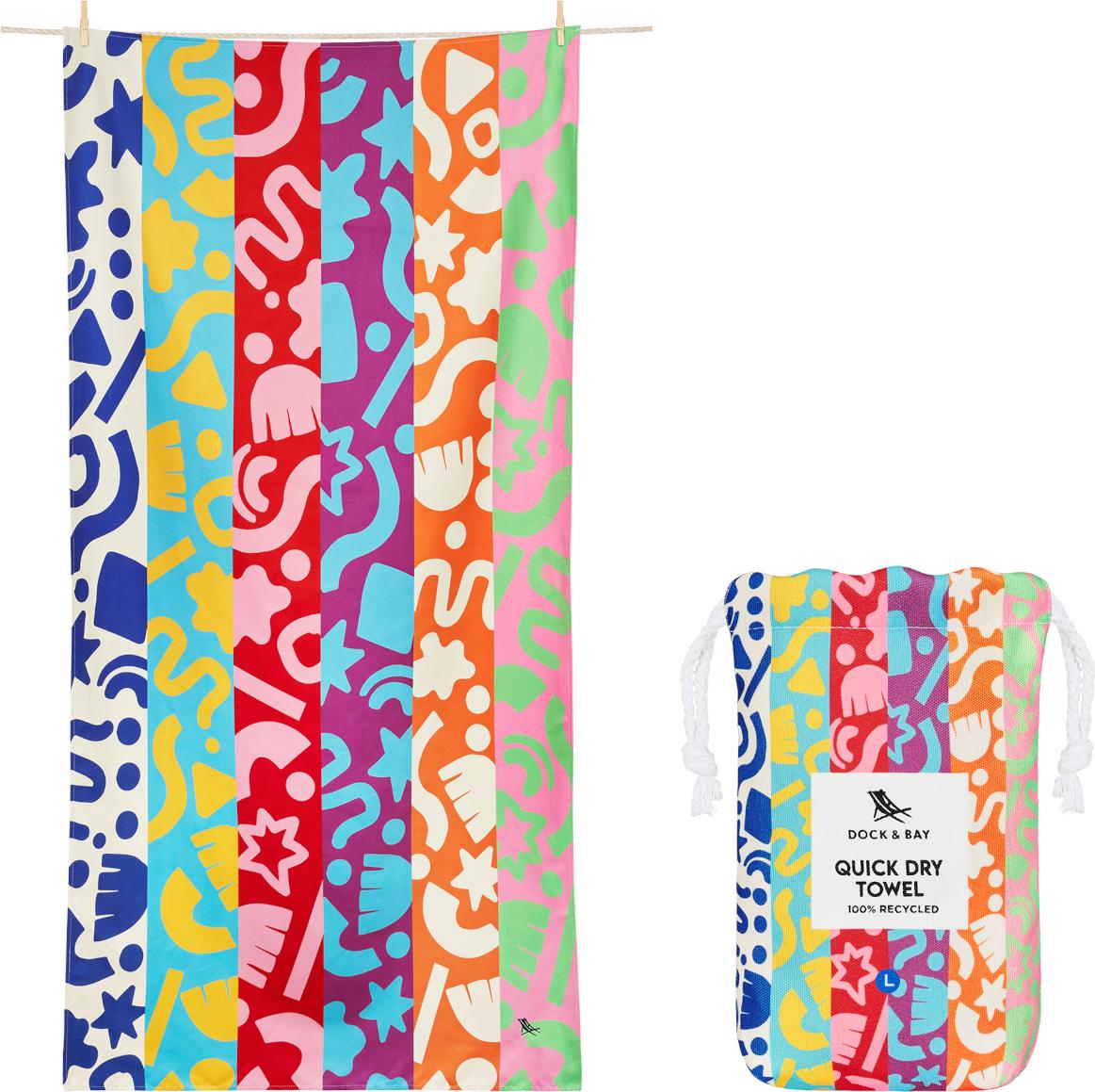 Dock & Bay Kids Beach Towel L Power of Positivity 160x90cm