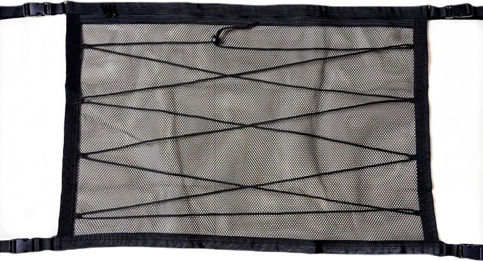 Gistuch Autodach-Hängenetz, doppelschichtig, obenliegende Tasche, Polyester-Innenzubehör, Kordelzugtyp, 80 x 54 cm/31,49 x 21,25 Zoll