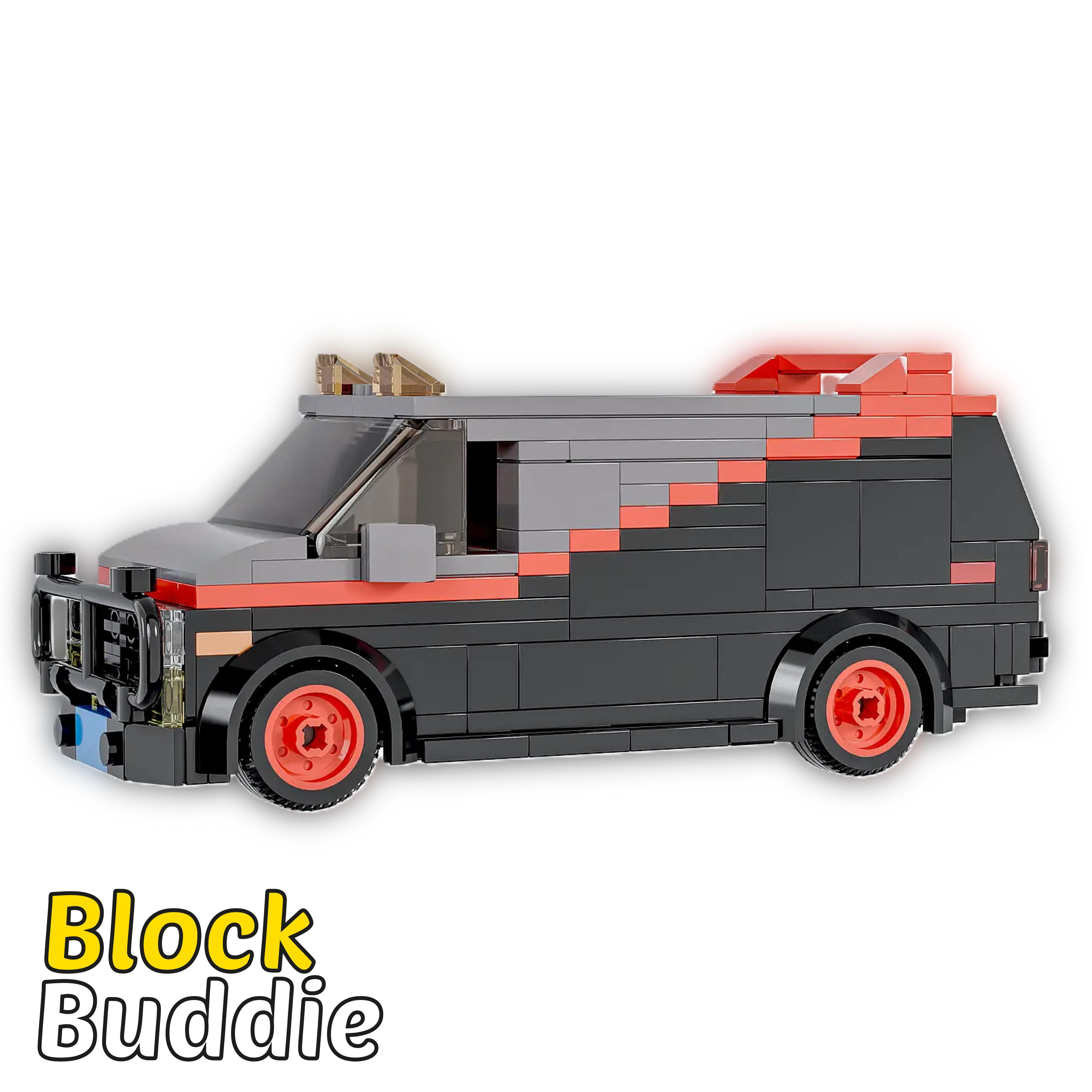 Modbrix A-Team Van Klemmbaustein Set - Legendärer amerikanischer Van zum Bauen