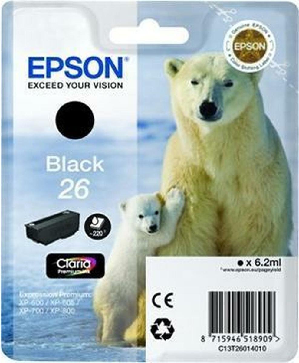 Epson 26 Black - originálny