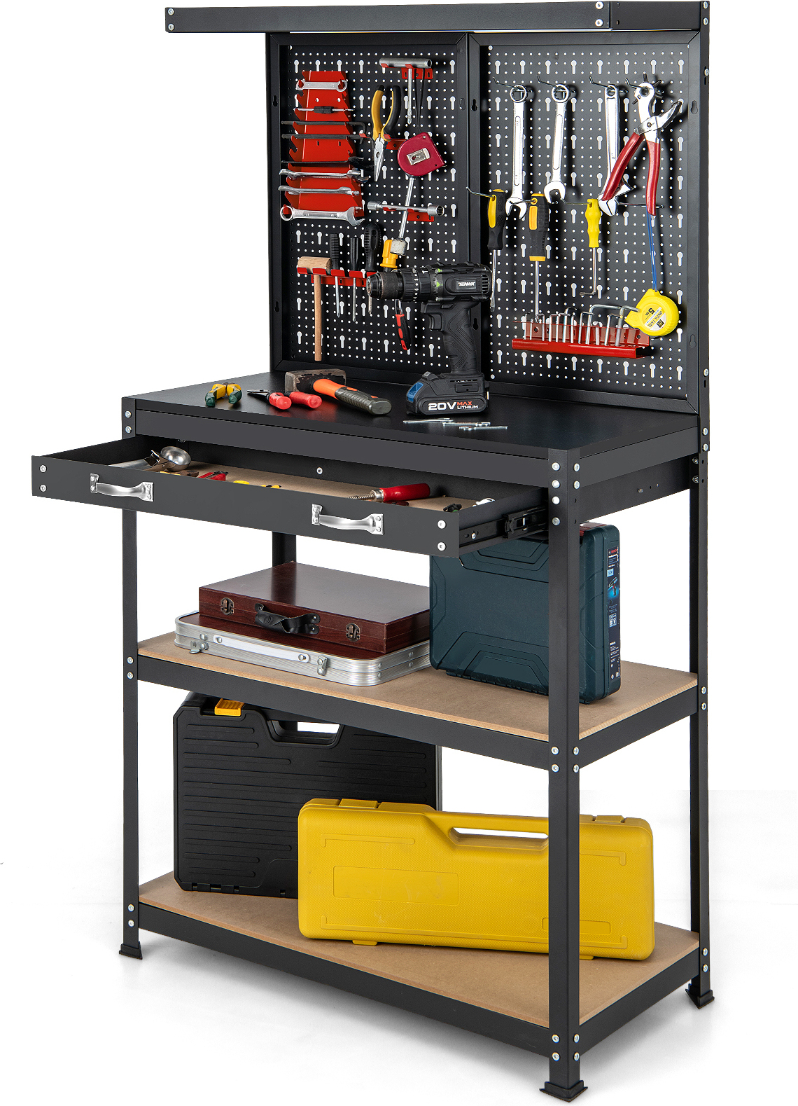 Silverline TB01 Klappwerkbank – Tragbar, 100 Kg T Produktbild-Vorschau 2