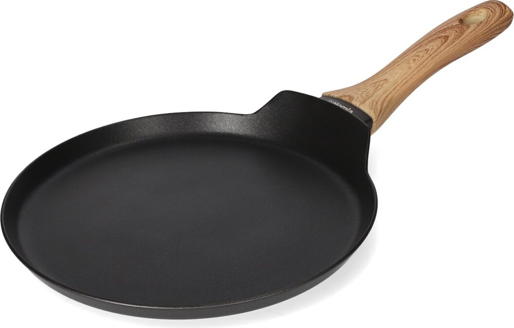 Bratpfanne Antihaft Beschichtung kratzfest Pfanne Pfannkuchen ALBERO schwarz 24cm HOMLA