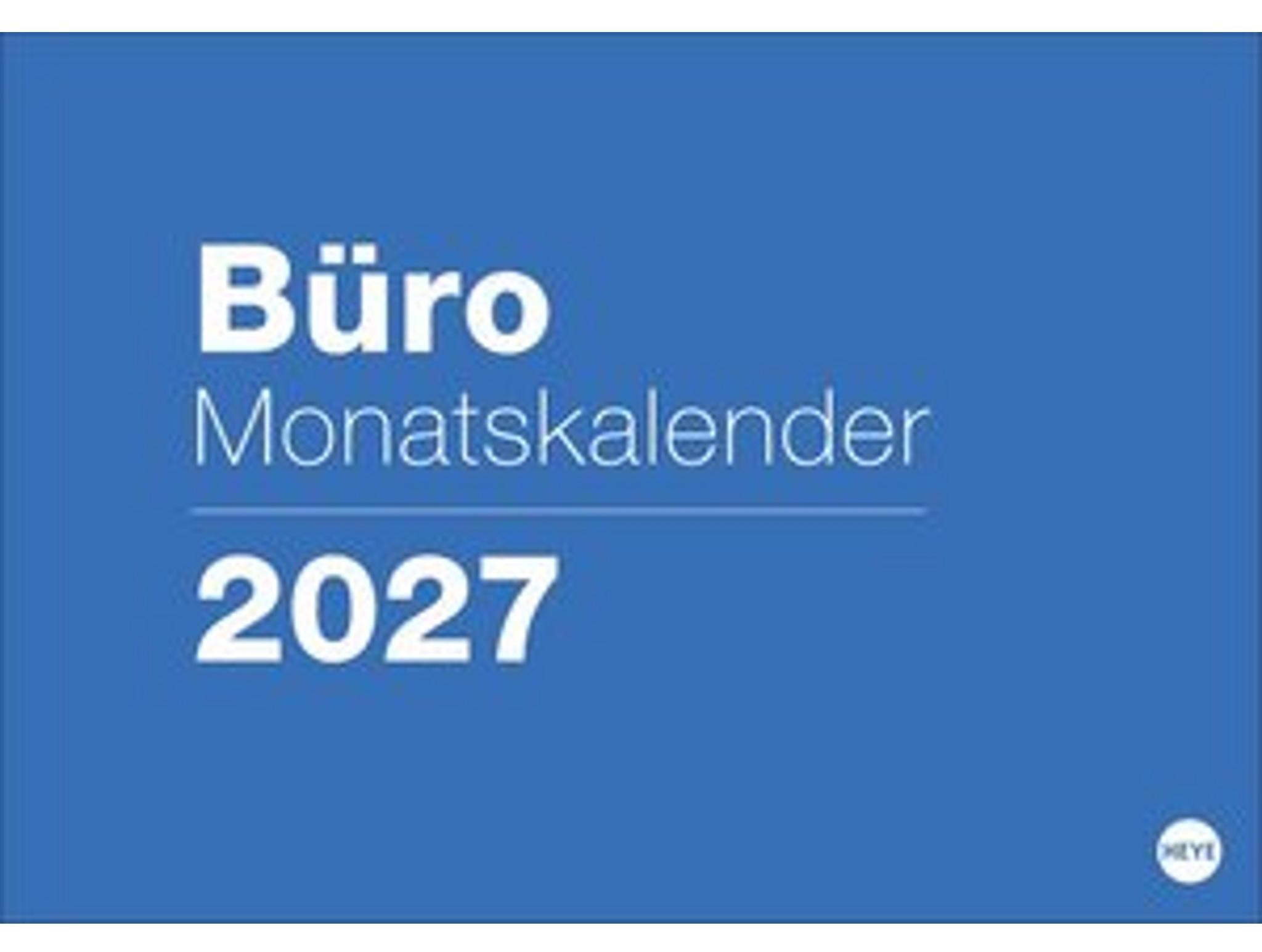 Sonstige Verlage Heye Monatsplaner 2027 A4-Querformat 29,7 x 21 cm mit Jahresübersichten und Schulferien 33063914_9783756416479