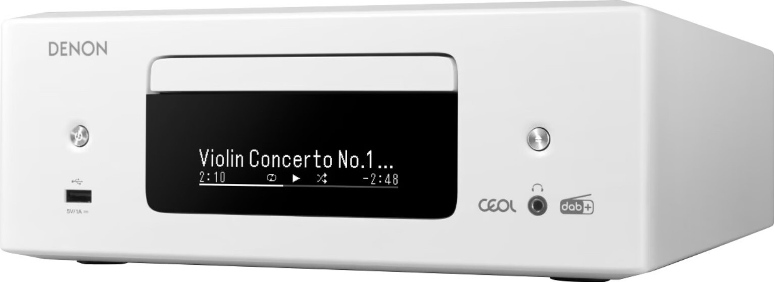 Denon RCD-N12, 65 W, 3,5 mm, 3.5mm, DAB, DAB+, Spotify, CD-R, CD-RW 10006566