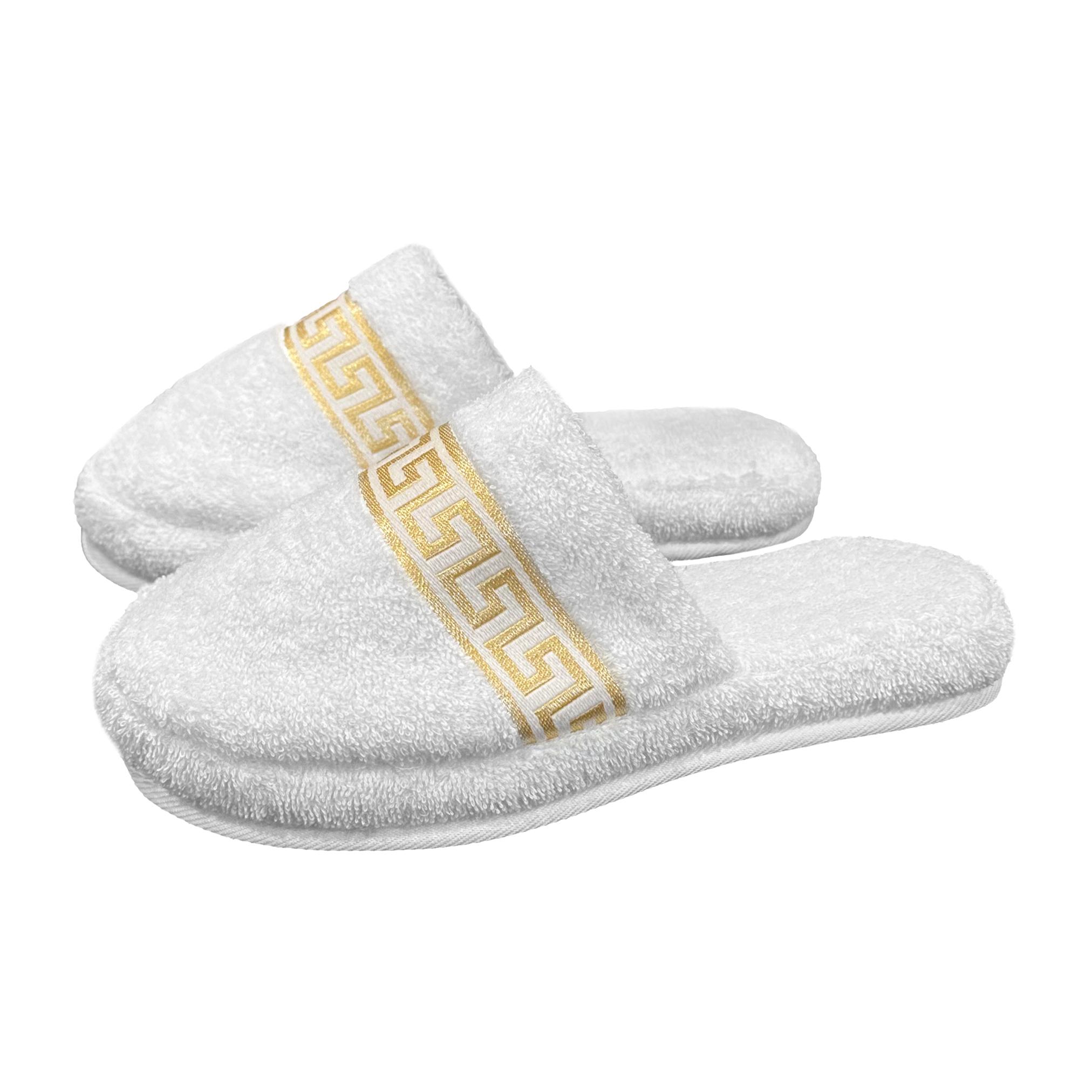 BELLE ARTI Hotelslipper weiss M - Gr 39 - 41 - 2er SET
