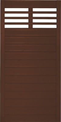 Zaun Teilelement Konsta Style 90 x 180 cm braun 73117