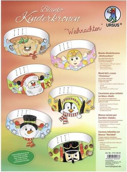 Ludwig Bähr Kinderkronen 'Weihnachten' blanko 17110001