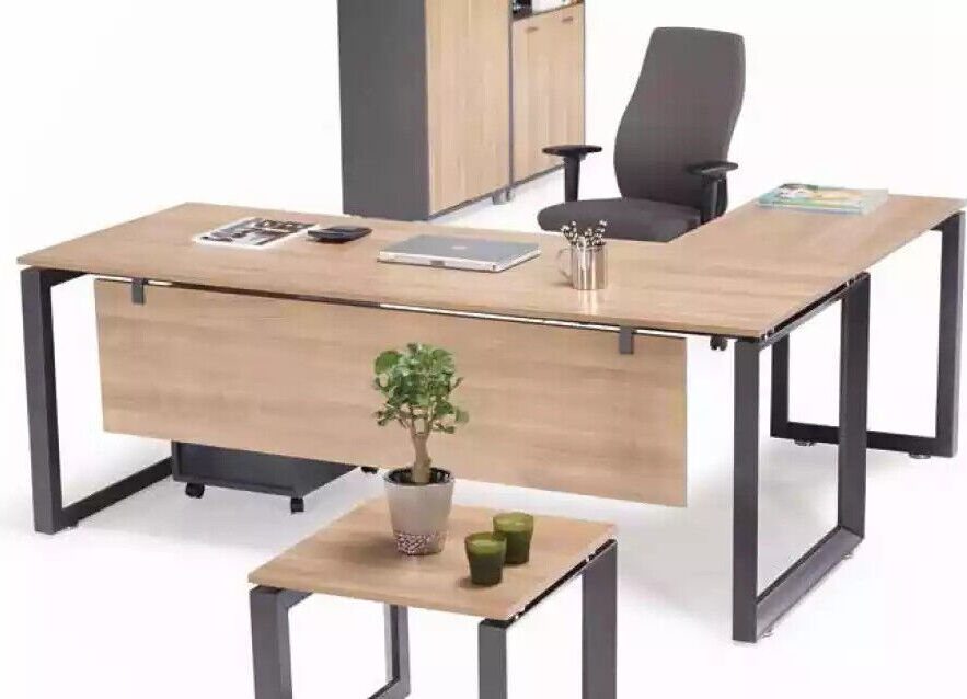 Eckschreibtisch Exklusiver Braun Arbeitszimmer JVmoebel