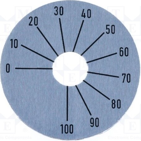 TNE 2x Skala Ø45mm ØÖffn: 10mm Skalen Bereich: 0 ÷ 100,270° _1GH_SKALA-F2