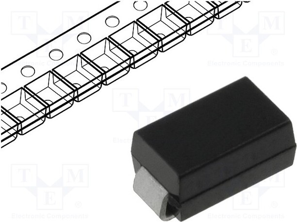 TNE 5x Diode: TVS Bidirektional 400W 6,67÷7,37V 38,8A J6.0CA-13-F Tran bidirektional _1GH_SMAJ6.0CA-13-F