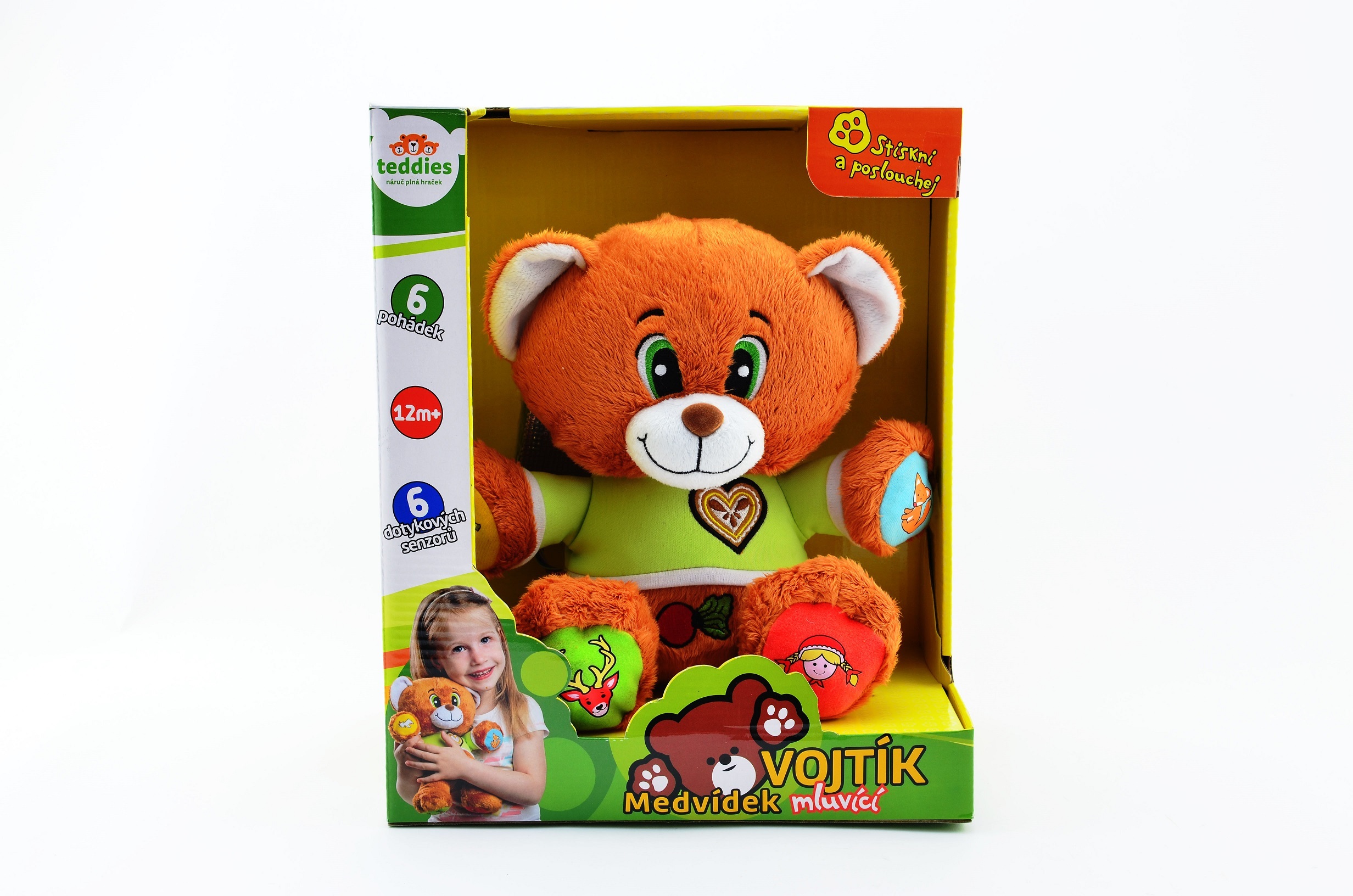 sprechender bär spielzeug Teddies - Medvěd Vojtík pohádkový česky mluvící plyš 30cm
