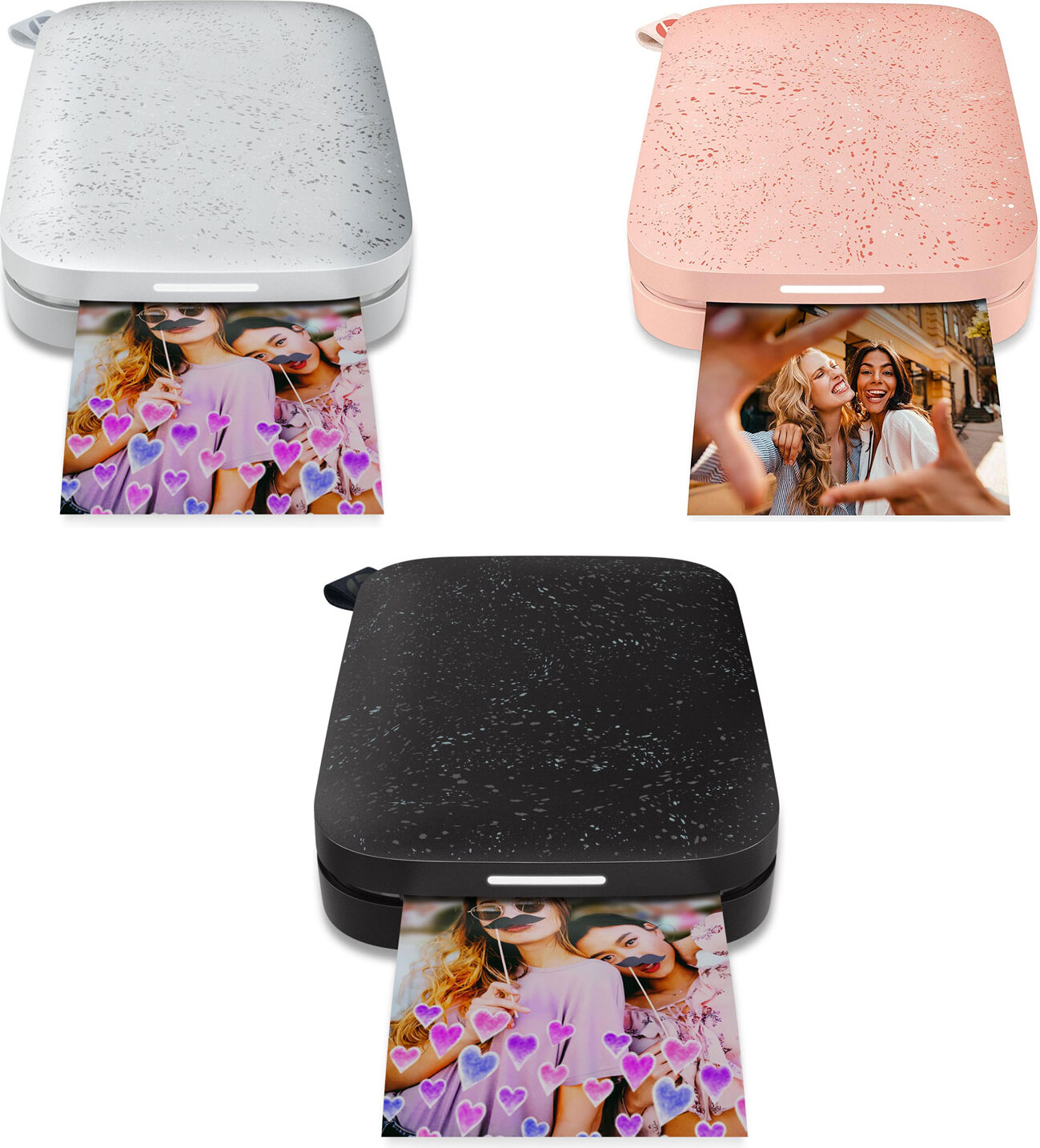 HP Sprocket mobiler Sofortbilddrucker weiß - Foto-/Thermosubl.-drucker - Farbig HPISPW