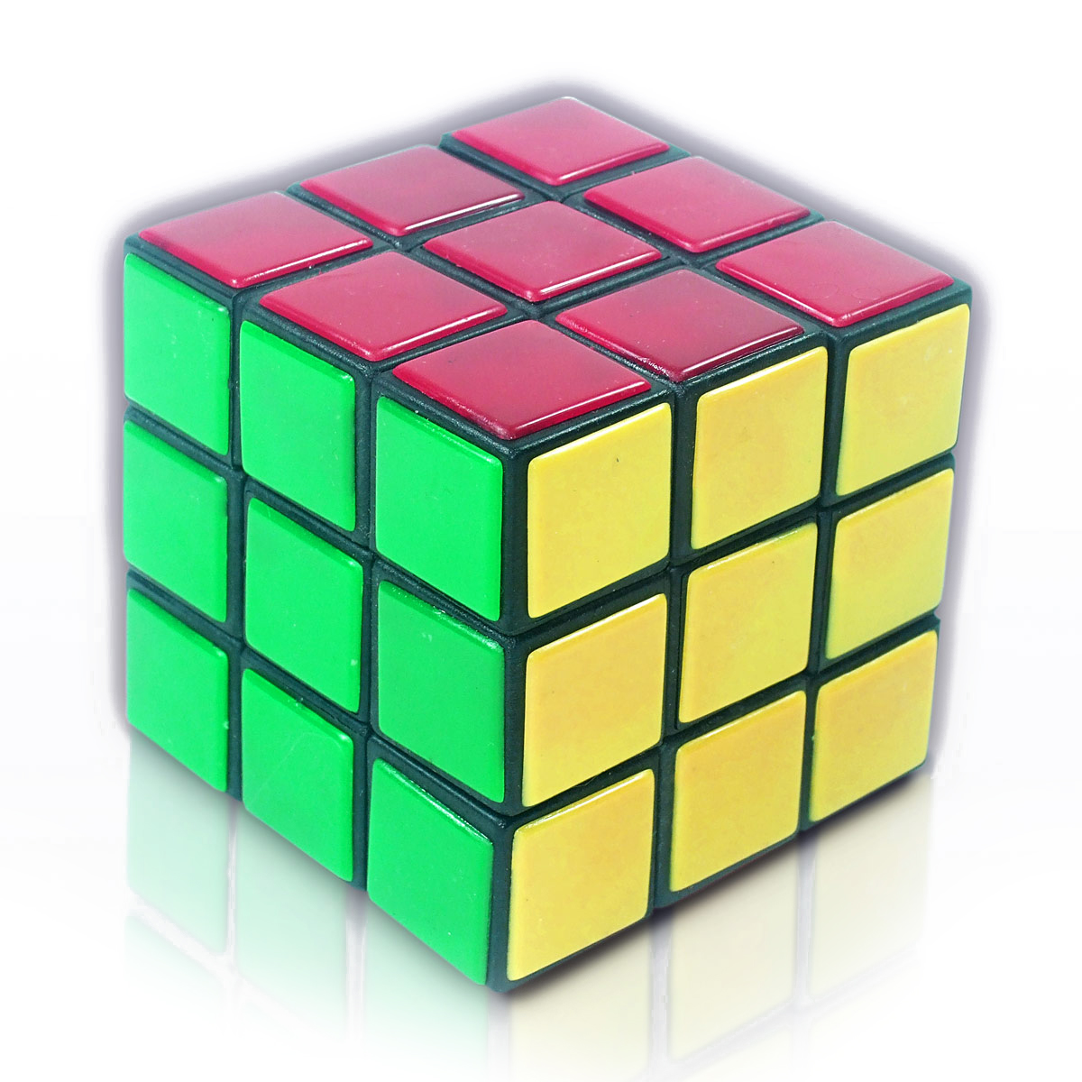 2X Mini Zauberwürfel Magic Cube 3X3 Puzzle Speed Cube Kohlefaser Magisch Würfel