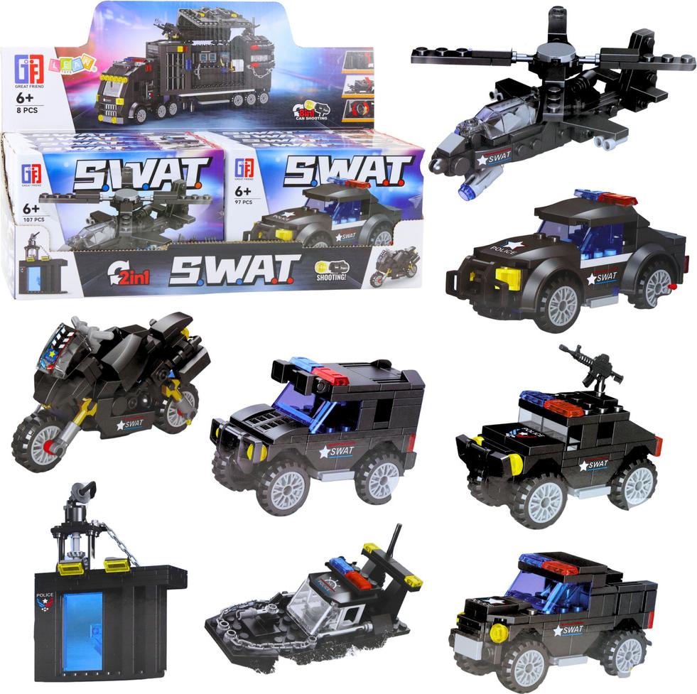 Lean Bauklötze Fahrzeuge Fahrzeuge Swat 2In1 92-117 El.