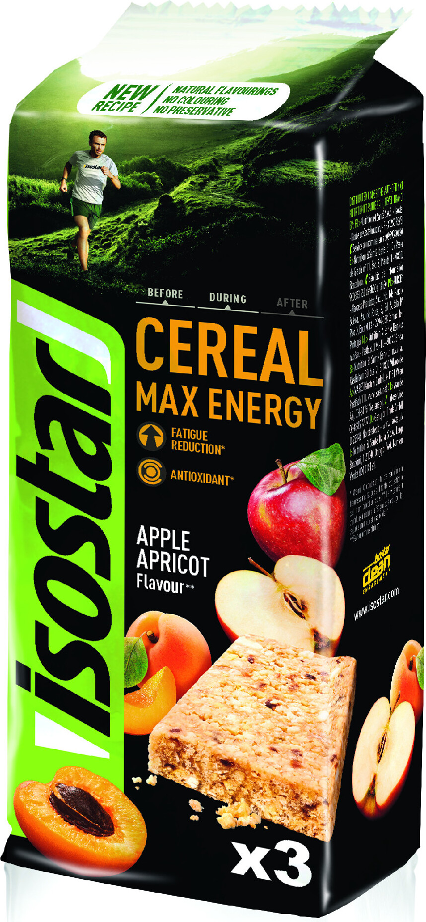 OEM Energierepen mit Apfel und Abrikose, 3x55g, Vitaminen 2026