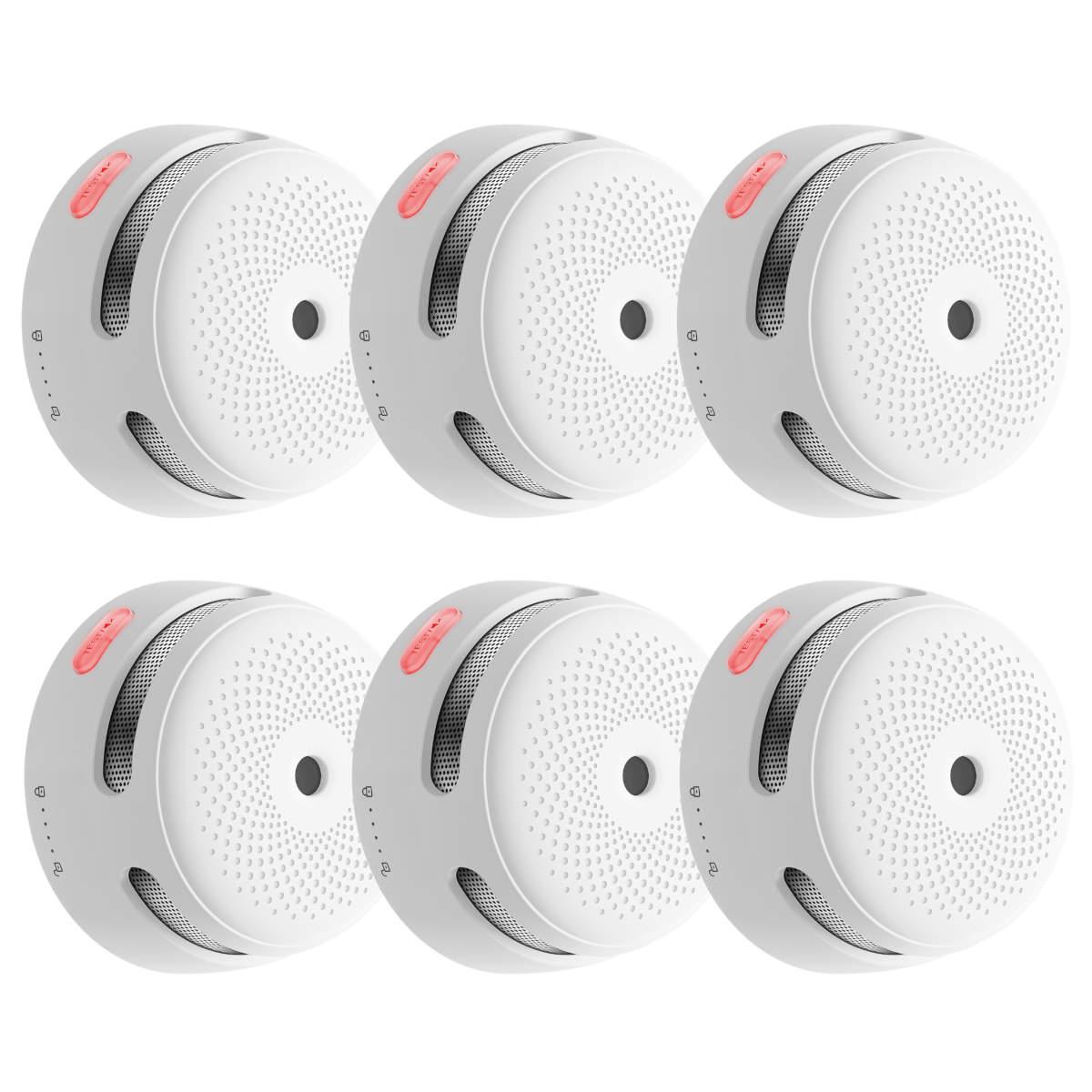 X-Sense XS01-M Vernetzter RF-Funk Mini-Rauchmelder (6er-Set)