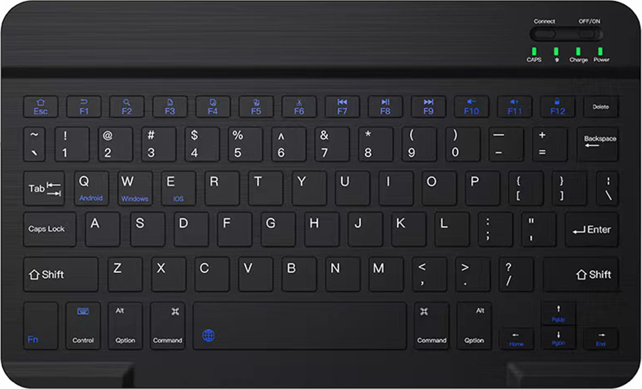 Douself 10-Zoll-Wireless-BT-Tastatur Drei-System-Universal-Bunte wiederaufladbare BT-Tastatur Mobiltelefon-Tablet-Universaltastatur BT 3.0-Tastatur