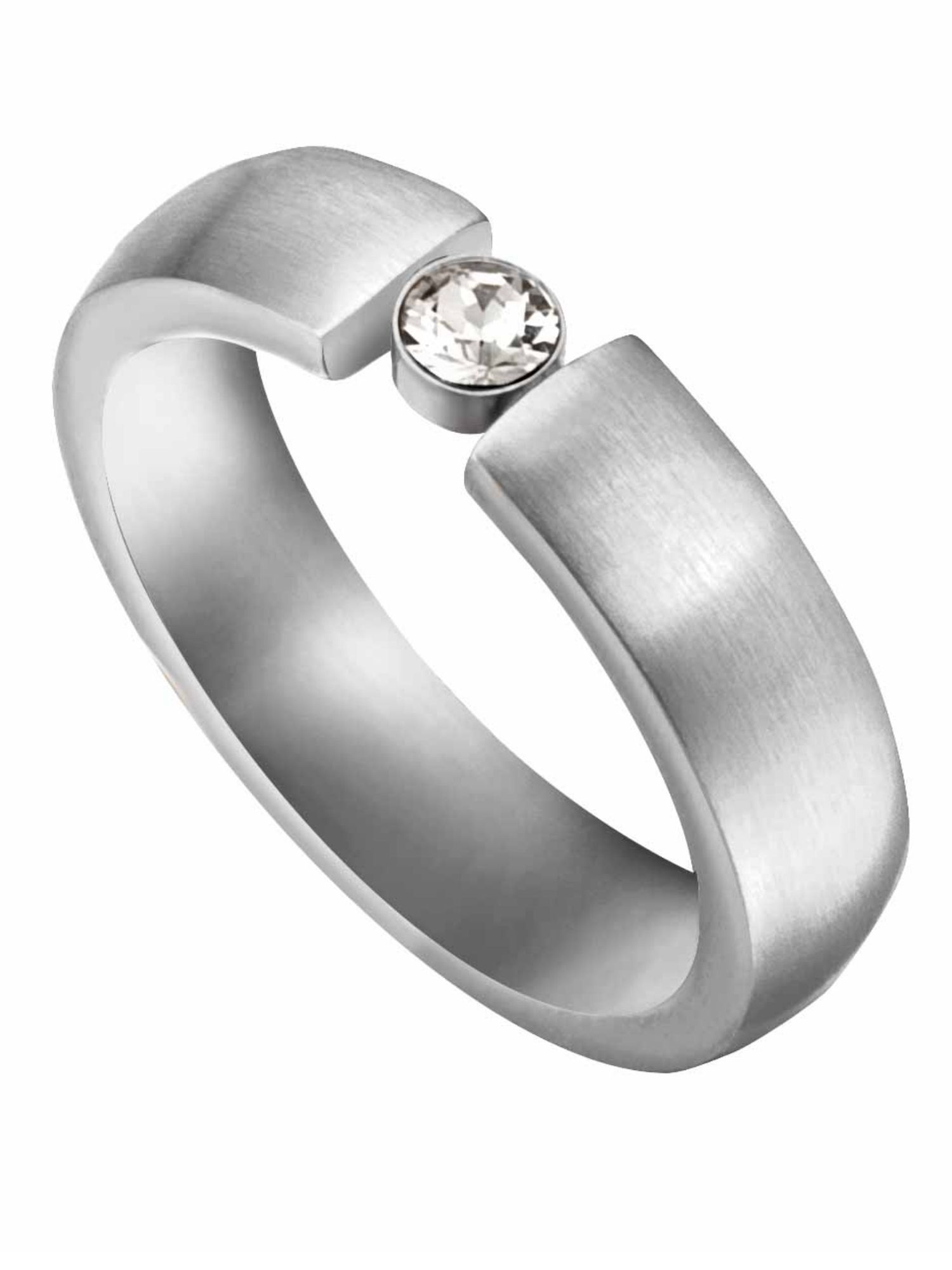 Esprit ESRG00142418 Dámsky prsteň Laurel z nehrdzavejúcej ocele Silver White 57 (18.1)