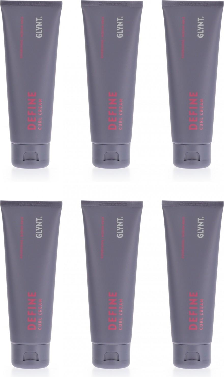 GLYNT Define Curl Cream 6 x 125 ml lebendige Locken voller Schwung & Energie Lockencreme Creme Set