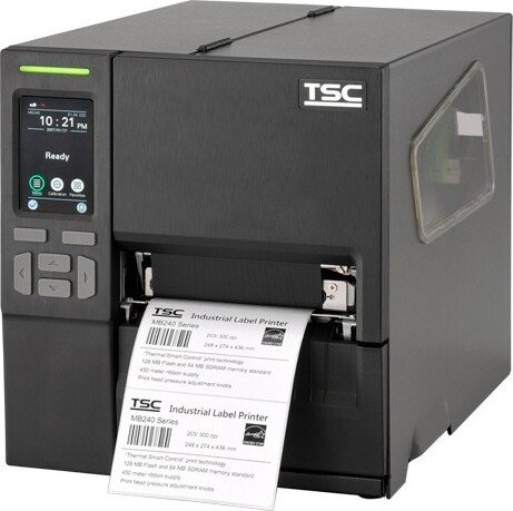 TSC MB341T 300dpi 3.5-INCH TOUCH LCD DRAM 256MB/FLASH 256MB USB+RS-232+ETHERNET+USB - Etiketten-/Labeldrucker - 300 dpi