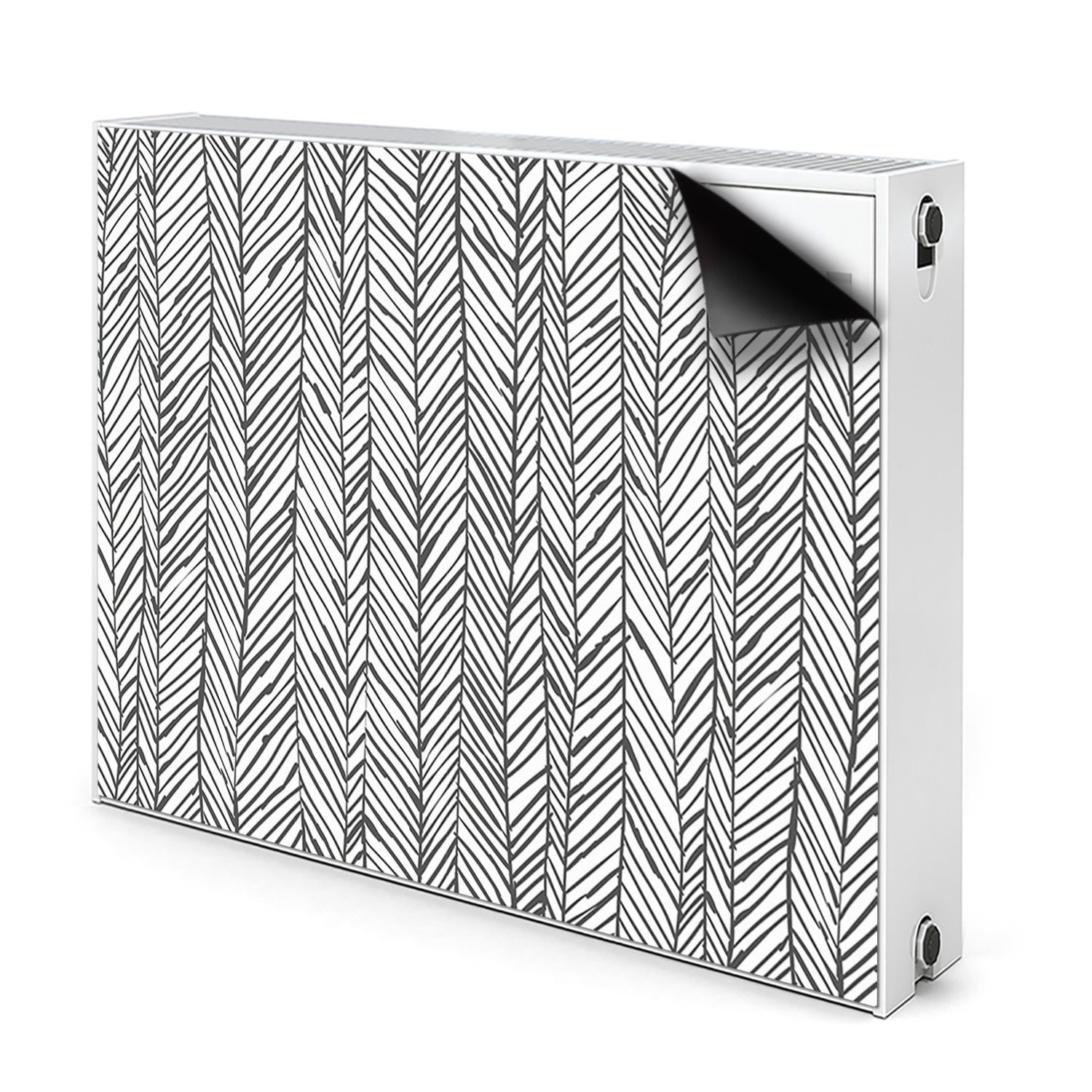 Kryt Radiátora - Magnetická fólia - Magnetická podložka - 100x60 cm - Strieborné kosti