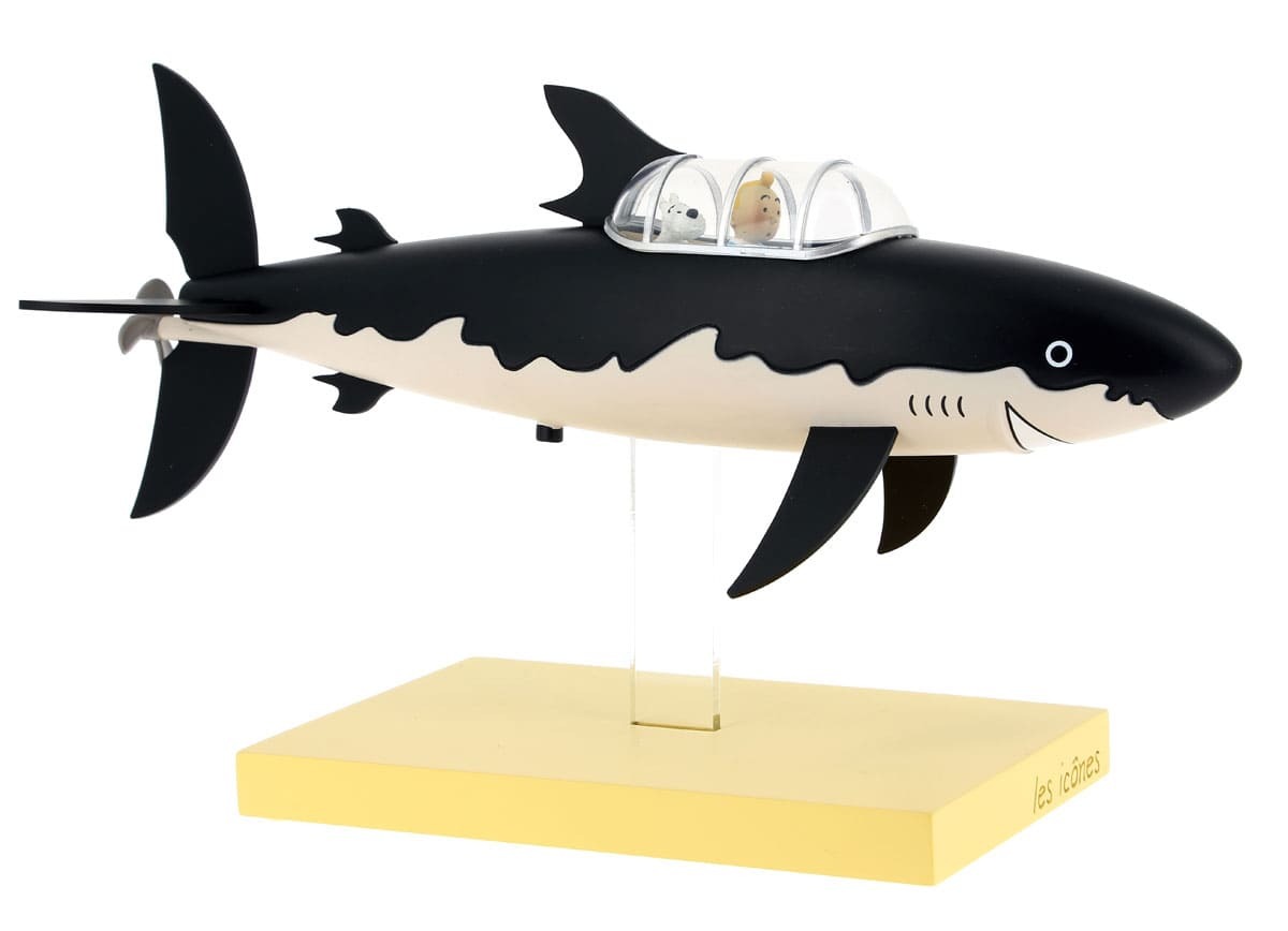 Moulinsart Tim & Struppi Resin-Statue: Haifisch-U-Boot (27 cm)