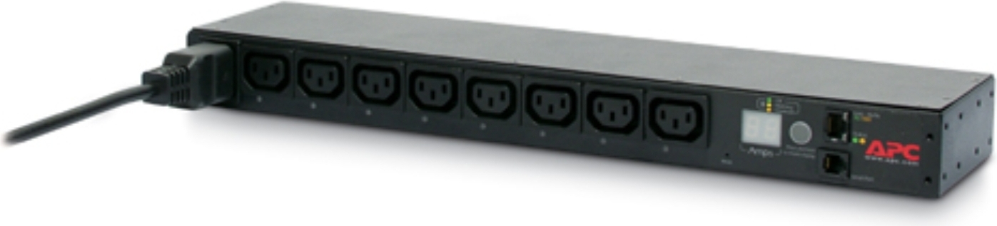 APC Rack PDU - AP7921B - Stromverteilung (schaltbar, 1U, 208/230V, 8 Ausgänge C13, IEC C20)