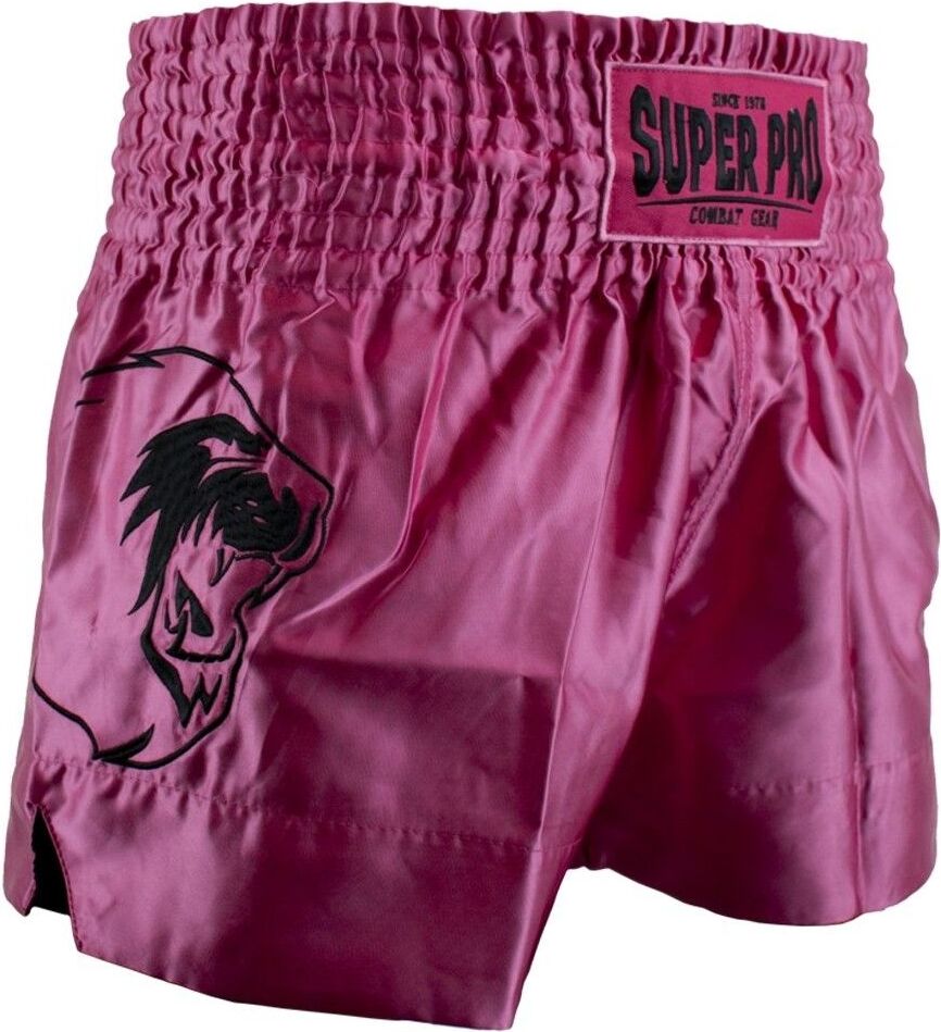Super Pro Combat Gear Thai En Kickboksshort Hero XXS, roze - zwart SPTS100-45900-XS