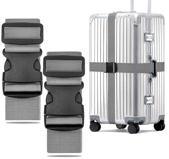 OEM Reisriem 2-teilig, verstelbar bis 250 cm, 5 cm breit, robustes Nylon, grauer Farbe für hohe Sichtbarkeit 2026