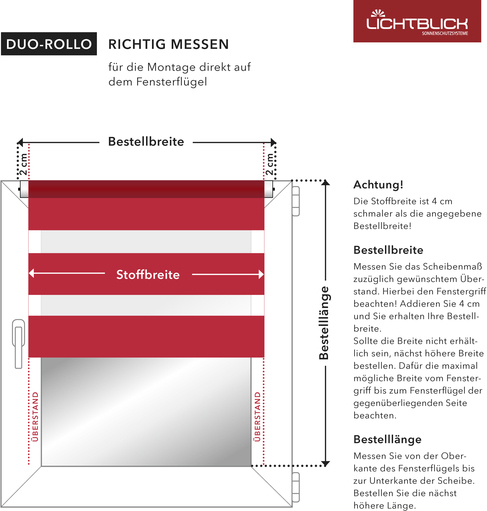 2x Set Lichtblick Duo Rollo Klemmfix 45 x 150 cm Grau einwandfrei KDR.045.150.04
