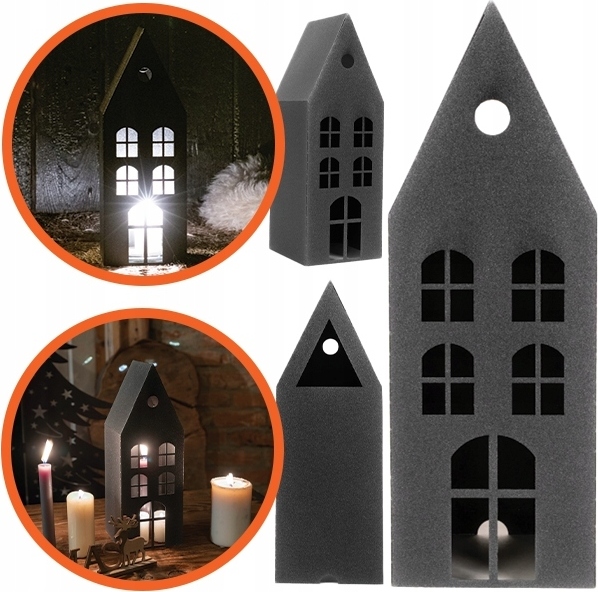 KAPAGA Metall Laternen - Kerzenlaterne Indoor - Gartenlaternen - Kerzen - Laternenhaus - Teelichthaus - Latarne - Weihnachtslaterne - Weihnachten