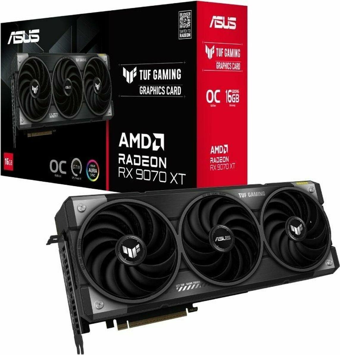 Grafická karta Asus 90YV0L70-M0NA00 16 GB radeon rx 9070 xt GDDR6