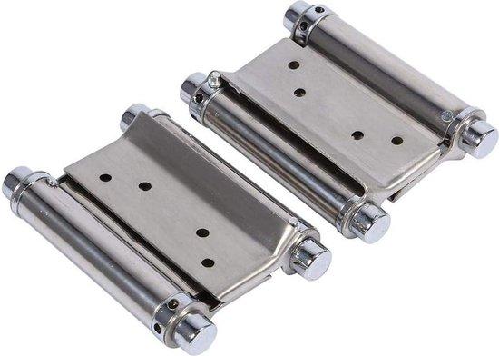 OEM Doppeltes Hüftgelenk 2 Stück - 7,6 cm - rostfreier Stahl - stehende Kniegelenke - Café-Tür - Schwingschwingtür - innere Türen 2026