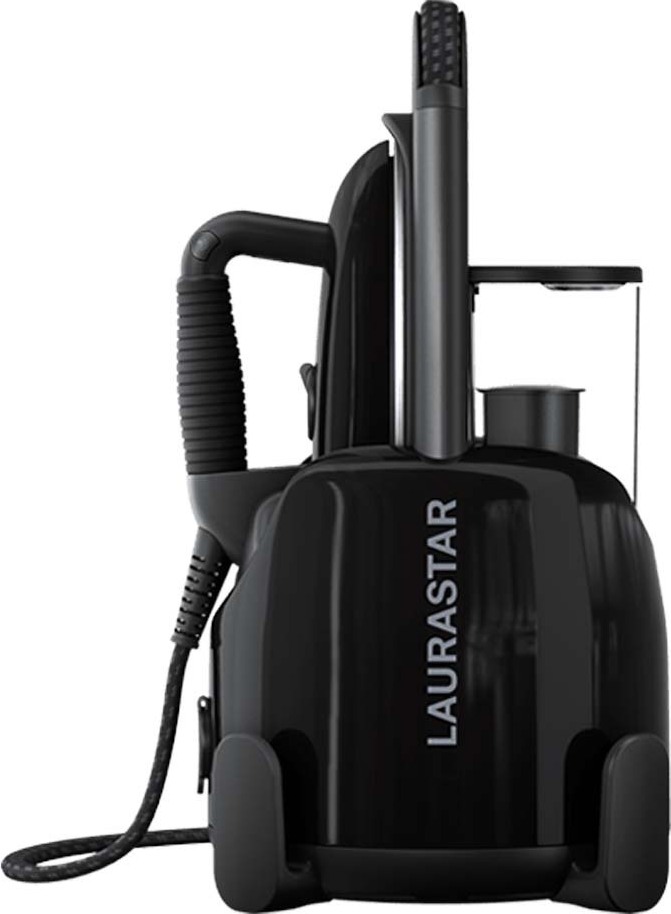 Laurastar Lift Plus Ultimate Black, 3-in-1 Bügelstation, Entknittert, Bügelt & Reinigt, Hygienischer Dampf, Alu-3D Sohle, Vertikales Bügeln 000.0301.520