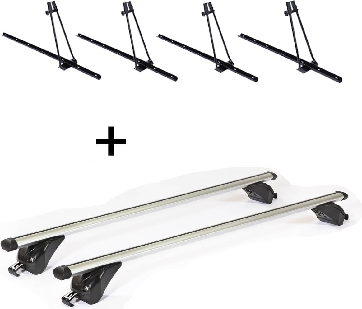 4x Fahrradträger ORION + Dachträger/Relingträger VDP KING1 kompatibel mit für Mercedes GLC (X253) (5 Türer) ab 15 VDP_4ORION_K39_KING1_MERCEDES4