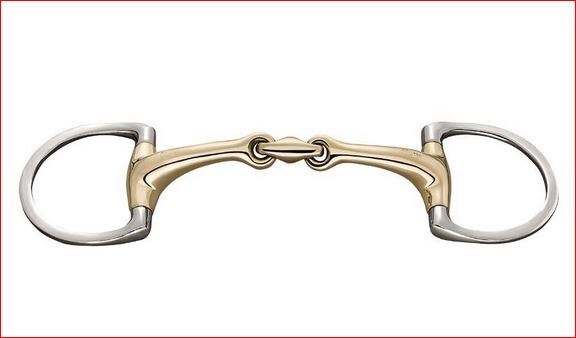 Sprenger DYNAMIC RS Gebiss 16mm Sensogan Olivenkopf doppelt gebrochen , Größe Gebiss:150mm NEW-12795