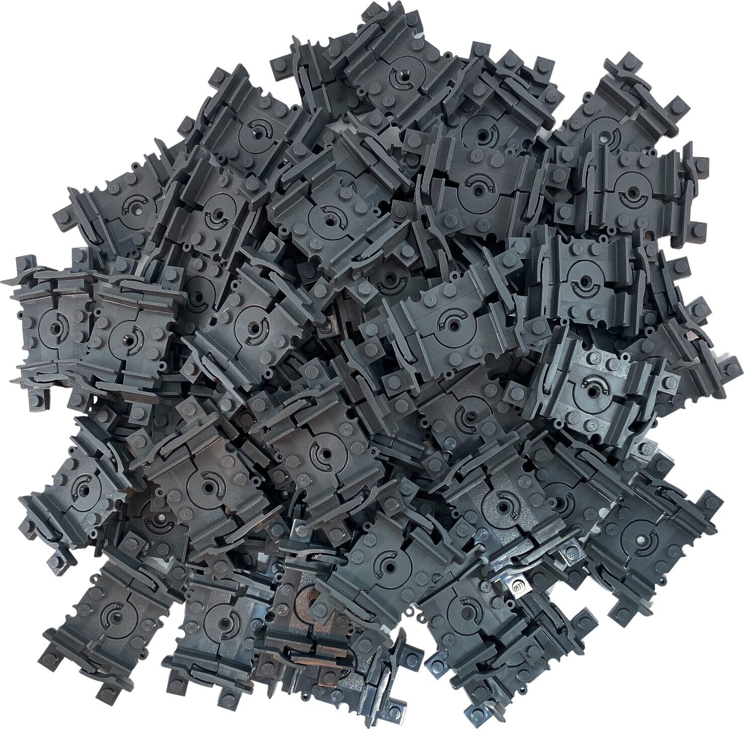 LEGO® City Railway Flex Rails Dark Grey - 99492cc00 NOVINKA! Množstvo 25x
