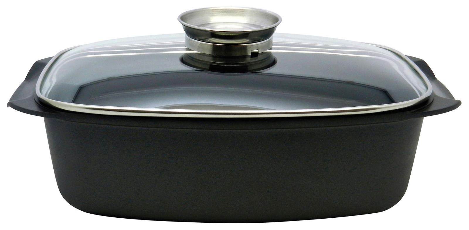 Buri Universalbräter 4,6l Aromabräter Schmortopf Bräter Bratentopf Kochtopf Topf