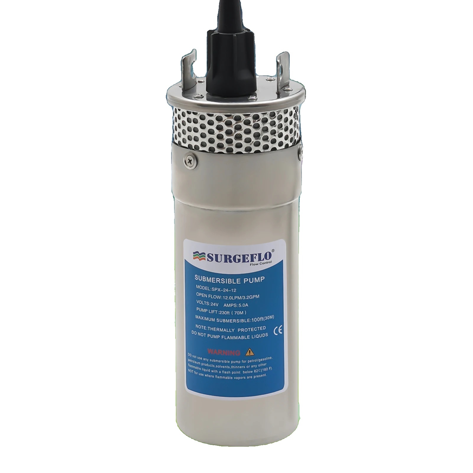 Ponorné čerpadlo, napájanie 24 V, prietok 12 l/3,2 gal/min, 24 V, strieborná, EÚ