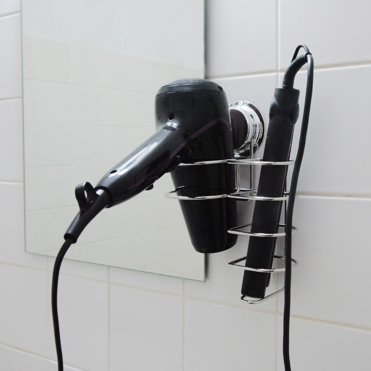 Föhnhalterung Ohne Bohren - Selbstklebende Wandhalterung Für Haartrockner Aus Edelstahl