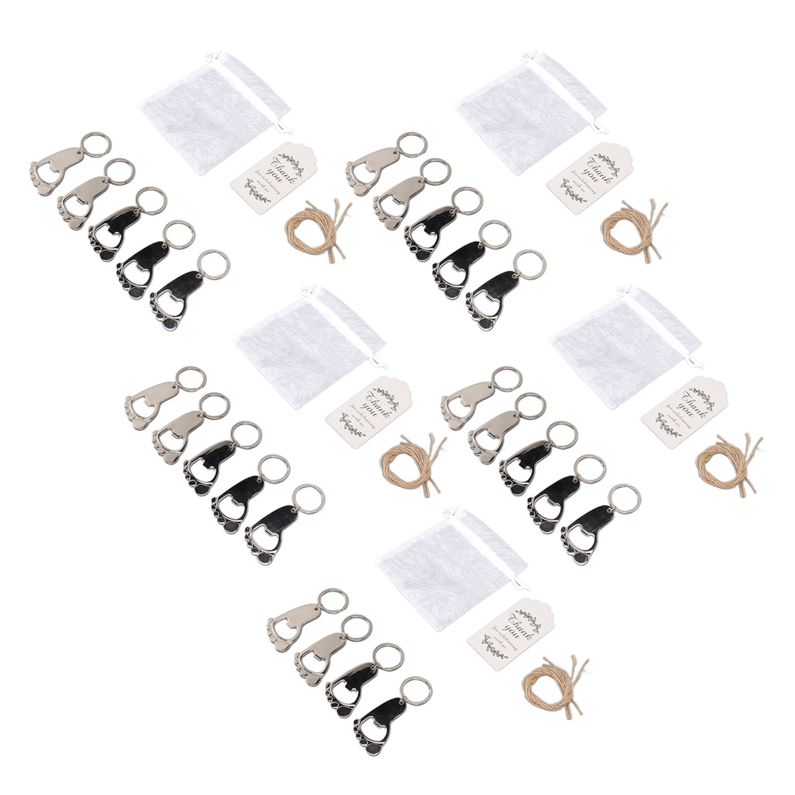 Cocosity Baby Fußabdruck Schlüsselanhänger Party Favors,Baby Fußabdruck Schlüsselanhänger Flaschenöffner,Fußabdruck Party Favors,Baby Fußabdruck Schlüsselanhänger,Baby Dusche Fußabdruck Schlüsselanhänger,Baby Dusche Party Favors