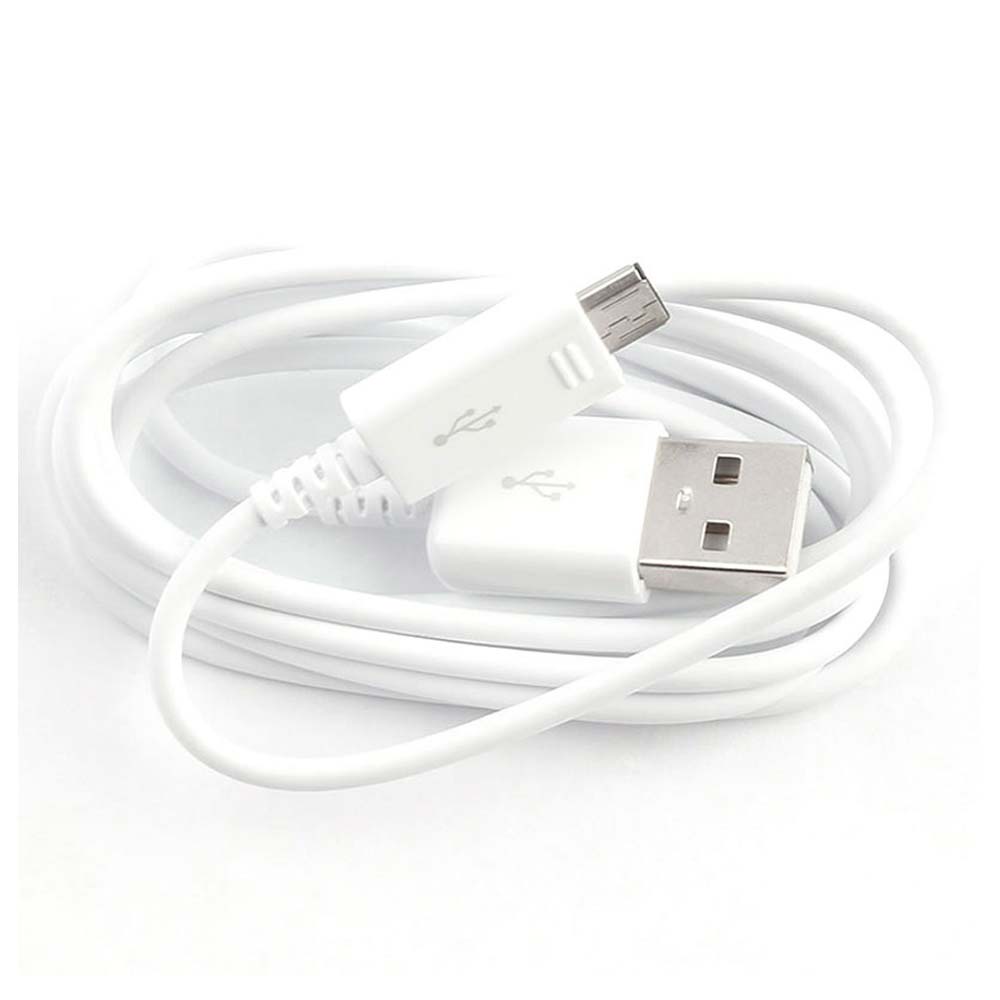 Originálny dátový nabíjací kábel Samsung Micro USB EP-DG925UWE 1,2 m biely pre Galaxy S7 S6 Edge S5 S4 S3