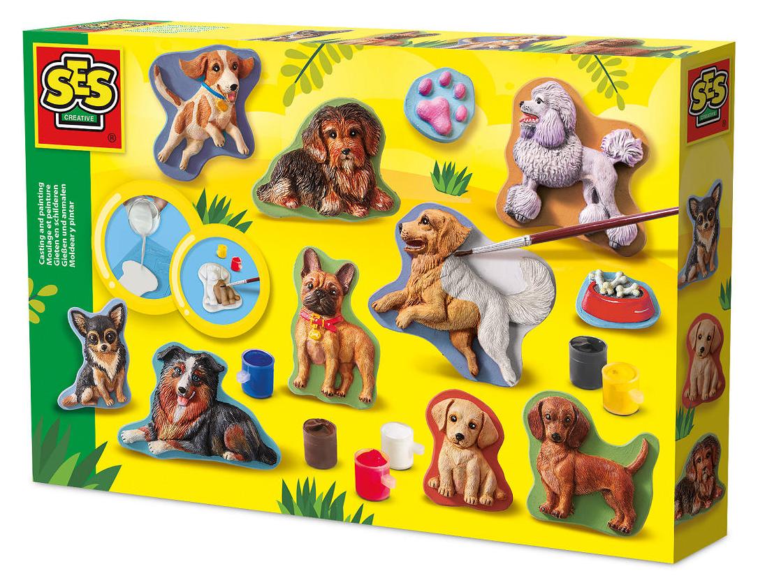 SES Creative SES Gipsabdrücke+Stoffhunde 01294 12946