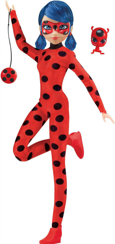 BANDAI - Figur - Miraculous Ladybug - Ankleidepuppe - 26 cm - Ladybug mit ihrem Yoyo im Telefonmodus - Neues Kostüm mit Vinyl-Effekt - P50028 57241128