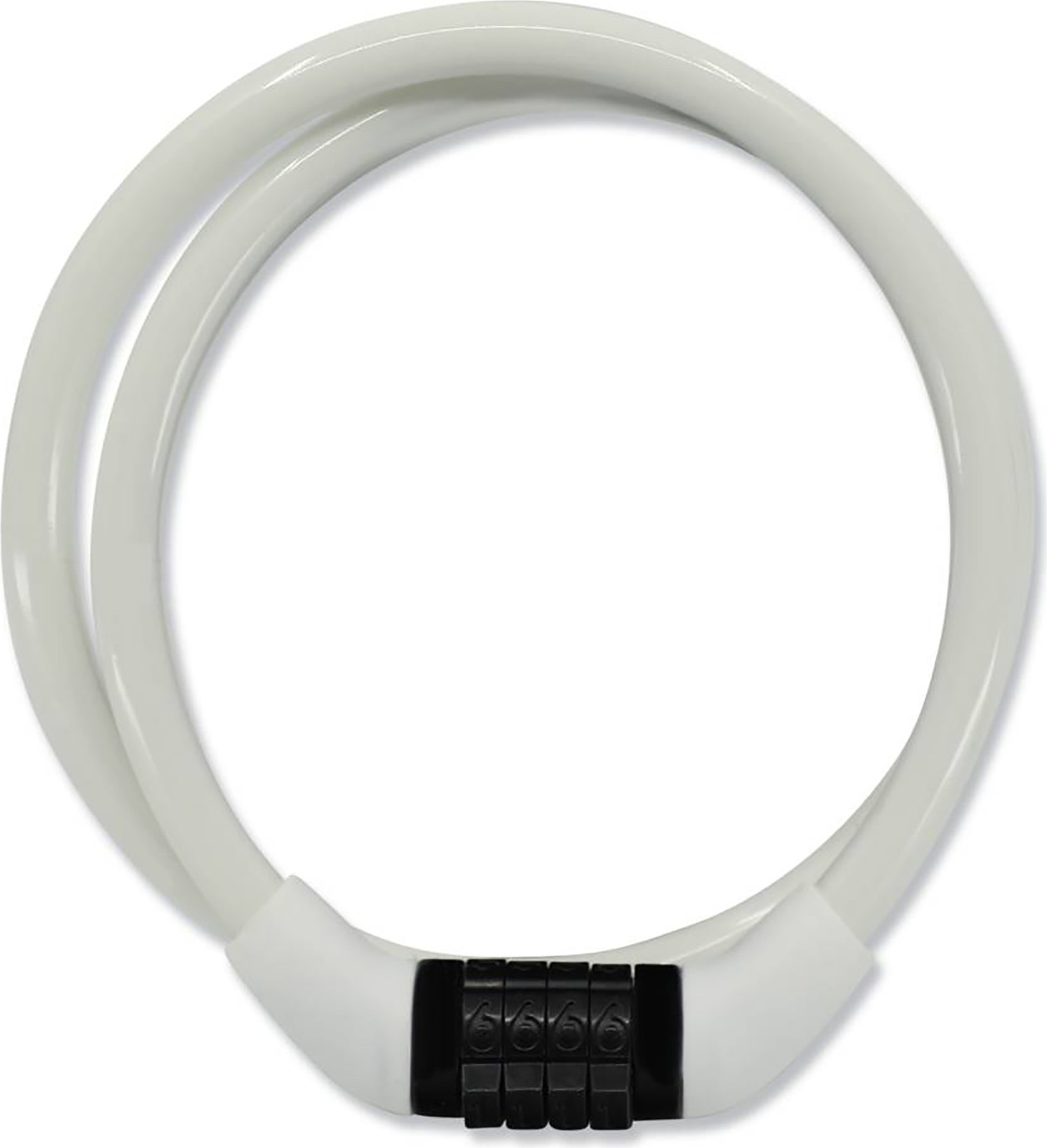 Fahrradschloss für Kinder und Erwachsene |Weiß|Crazy Safety |Bunt & einfach 210102-10