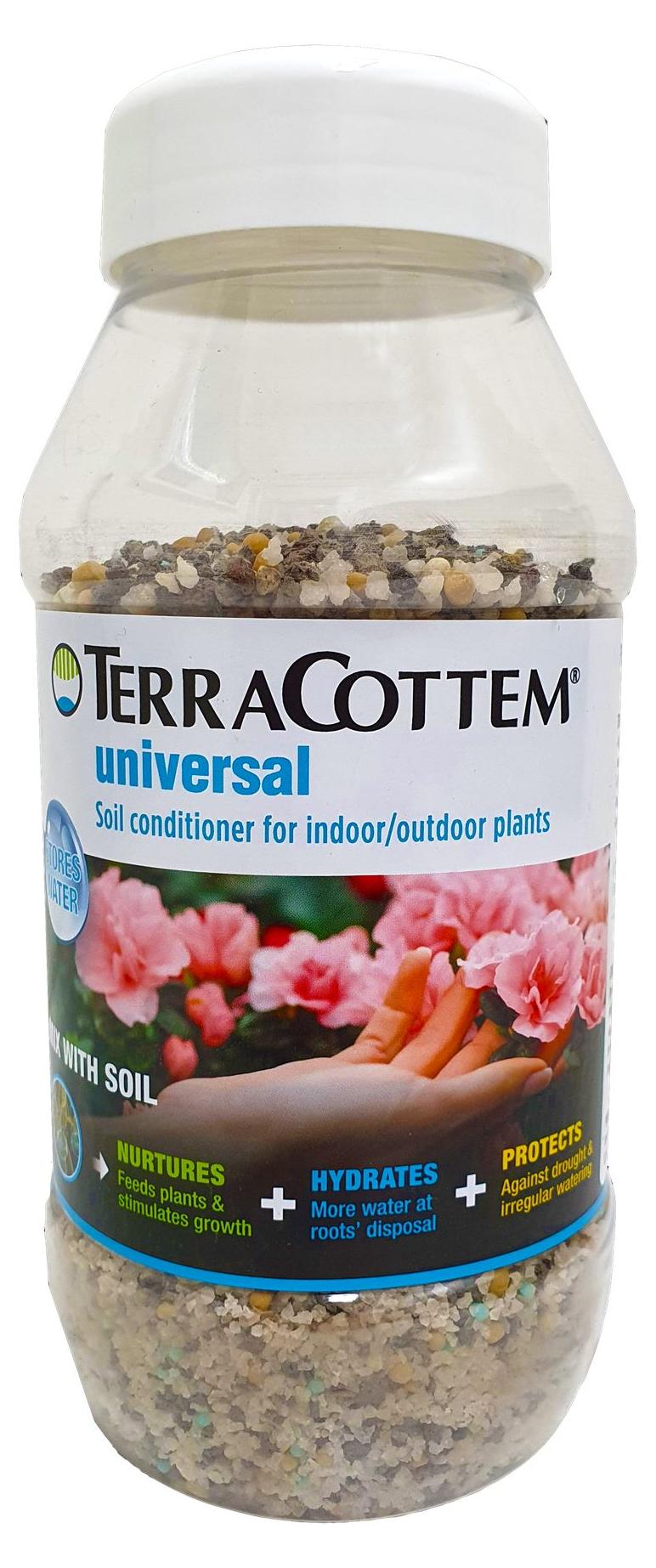 TerraCottem universal - 750g - Speichert Wasser und Nährstoffe für 8 Jahre - Schützt vor Wasserknappheit & unregelmäßigem Gießen - Spart bis zu 50% Wasser