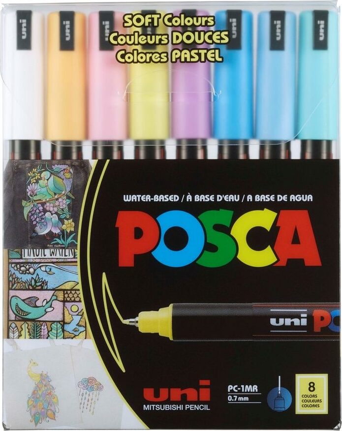Marker UNI POSCA PC-3M 8er Set - Stifte