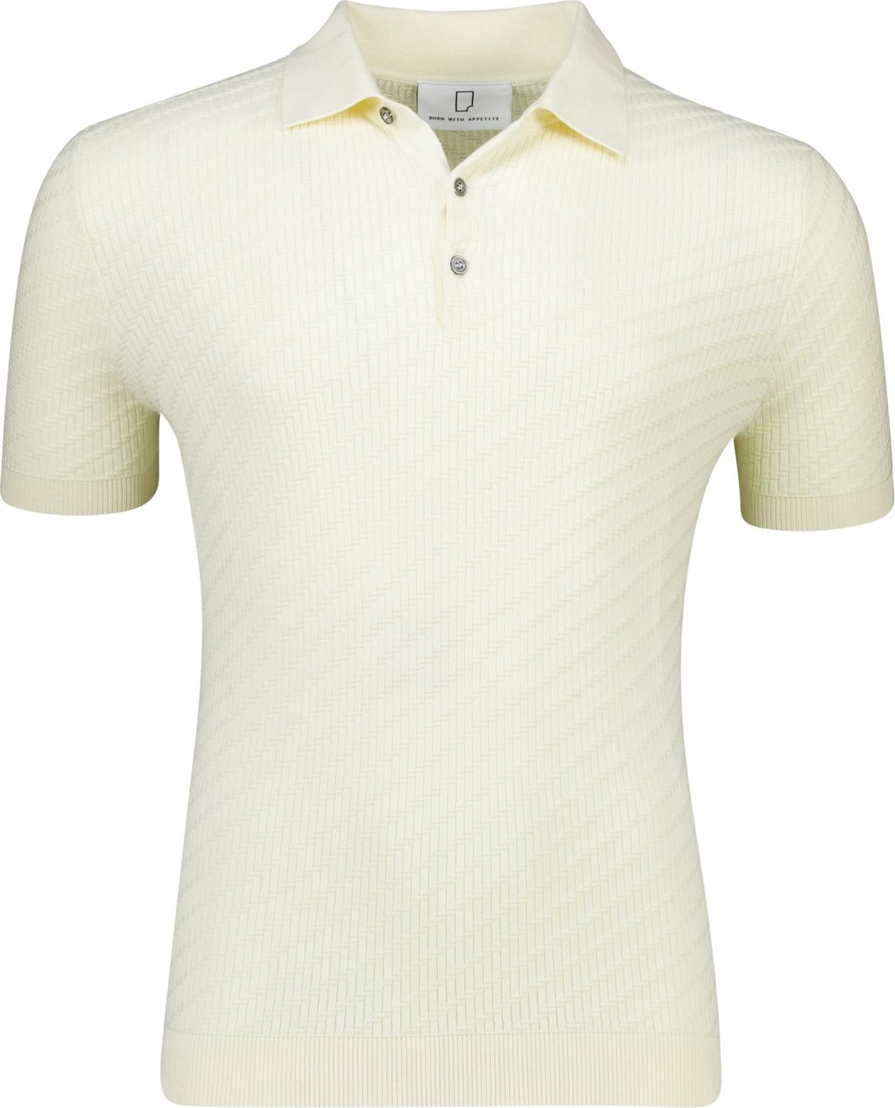 Born With Appetite Geboren mit Appetit gestricktes Polo Creme Baumwolle 25108SI50-160